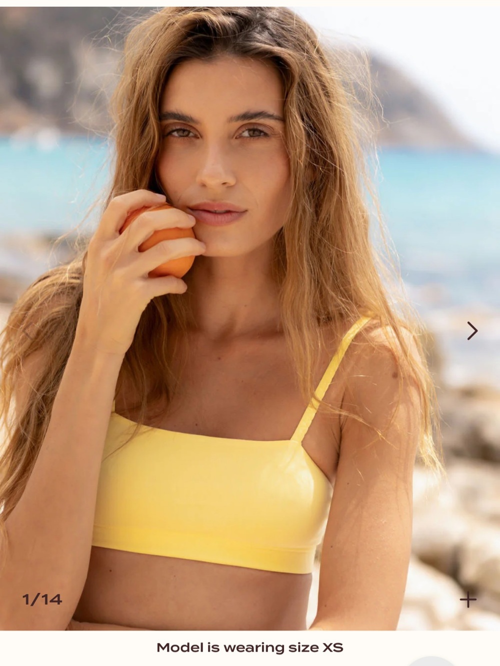 BNWT Huha Tata Bralette - Limoncello, M
